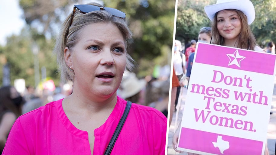 Svenska Ellen under protesterna mot nya abortlagen: ”Vi funderar på att lämna Texas”