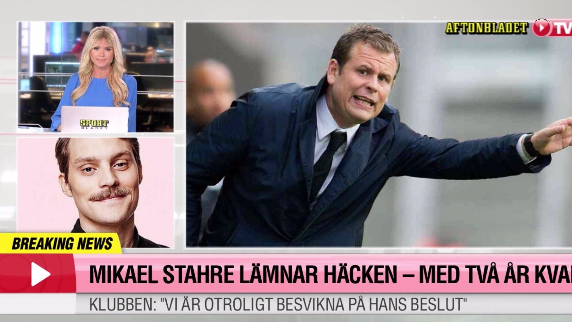 Mikael Stahre bryter avtal med häcken