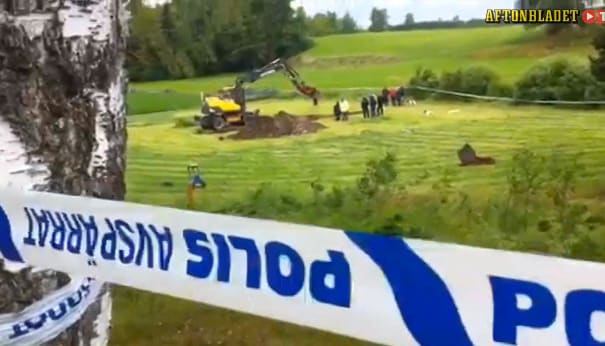 Här gräver polisen efter 63-åringen