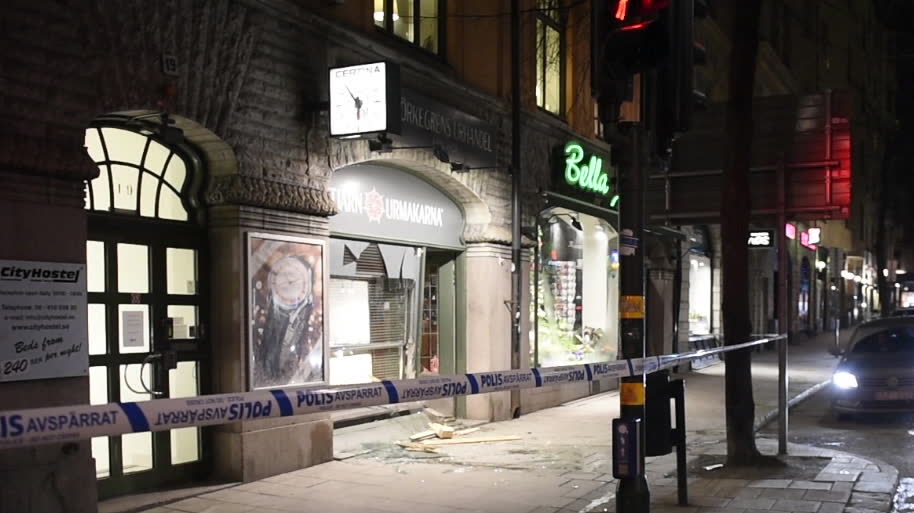 Smash and grab i Stockholm