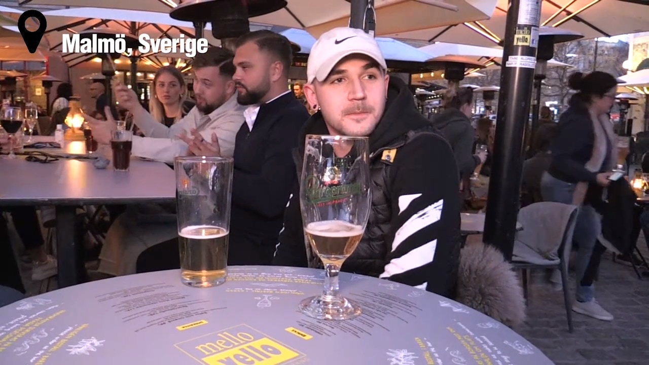 Fullt på uteserveringar i Malmö: "Svenskar är lite knäppa"