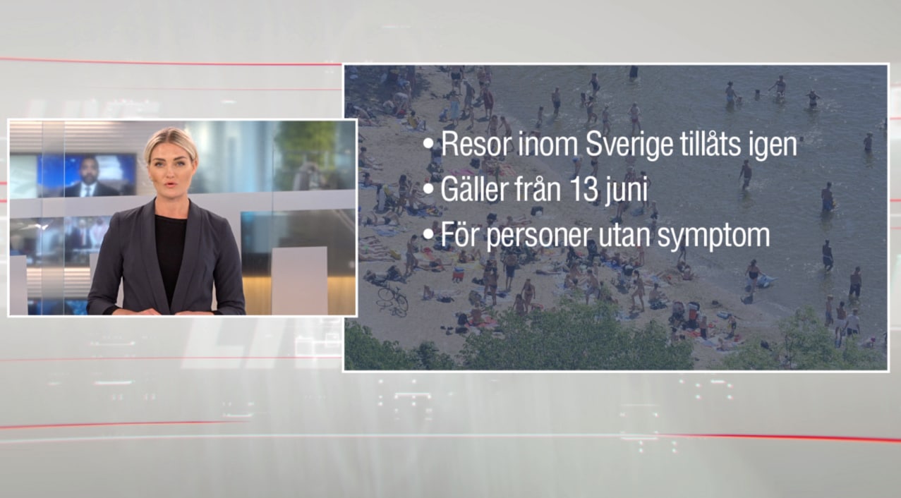 Resor inom Sverige tillåts igen