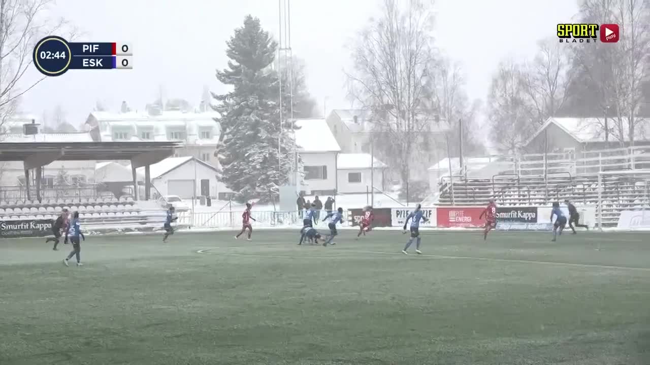 Viktig seger för Piteå – i totalt snökaos