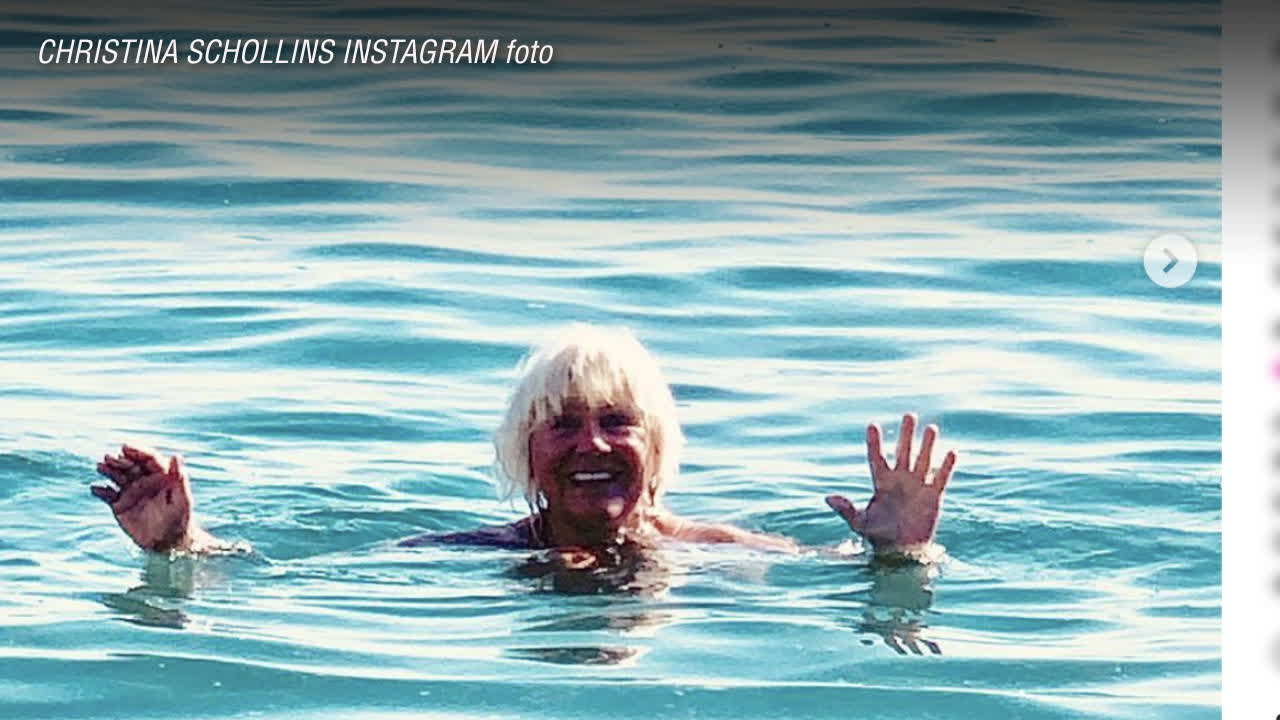 Christina Schollin nakenchockade på Instagram