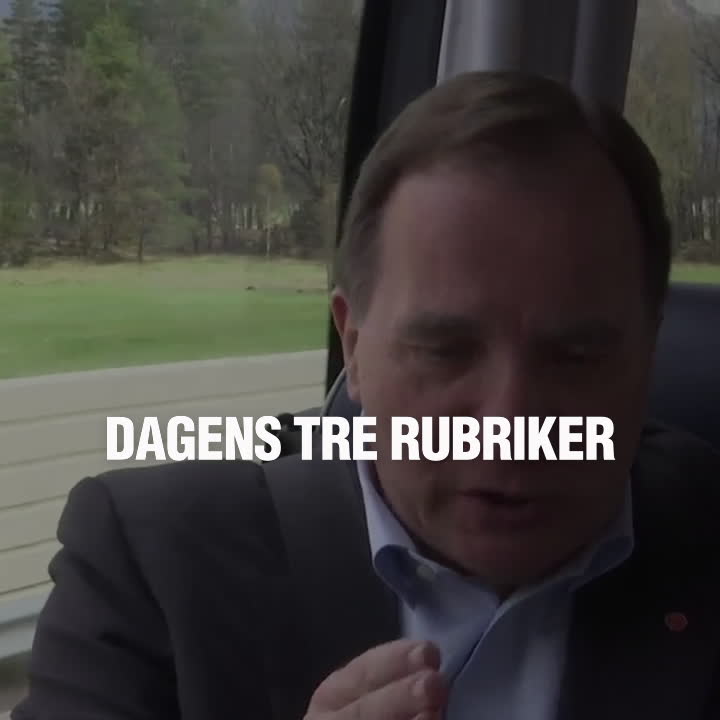 Dagens tre rubriker 1 juni