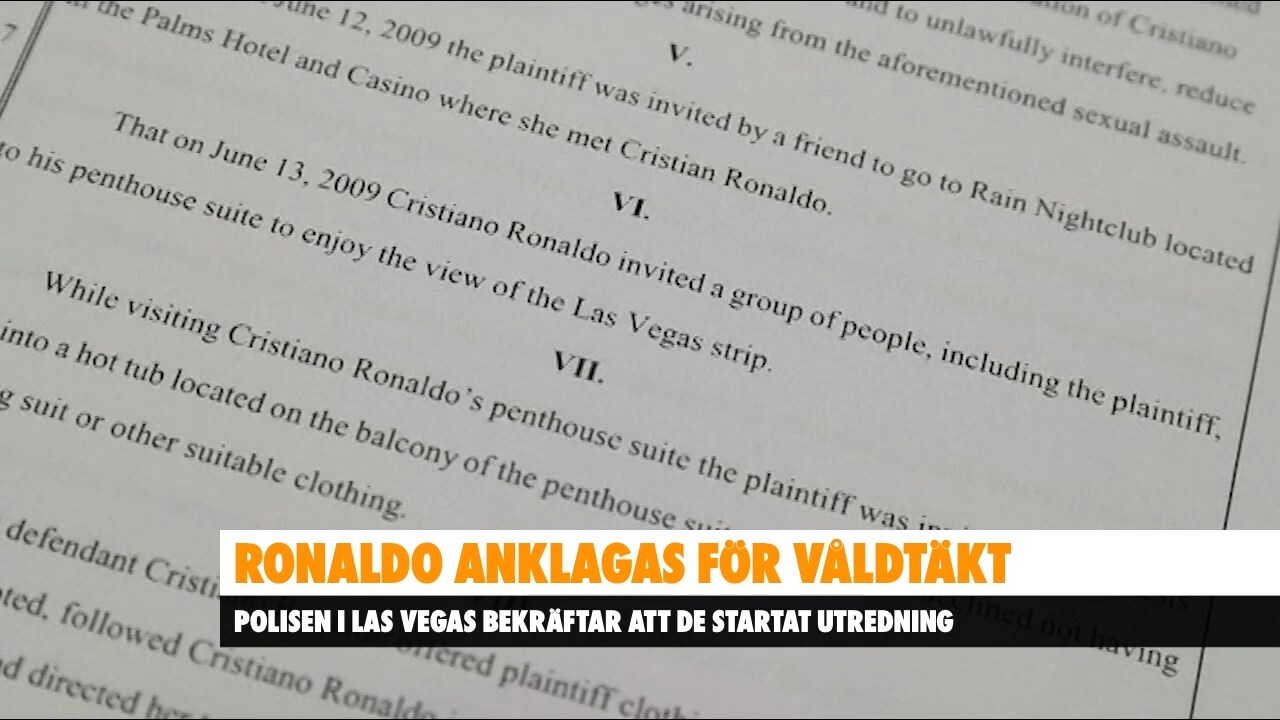 Polisen utreder Ronaldo efter våldtäktsanklagelser