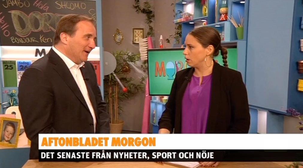 Löfven på barnkanalen