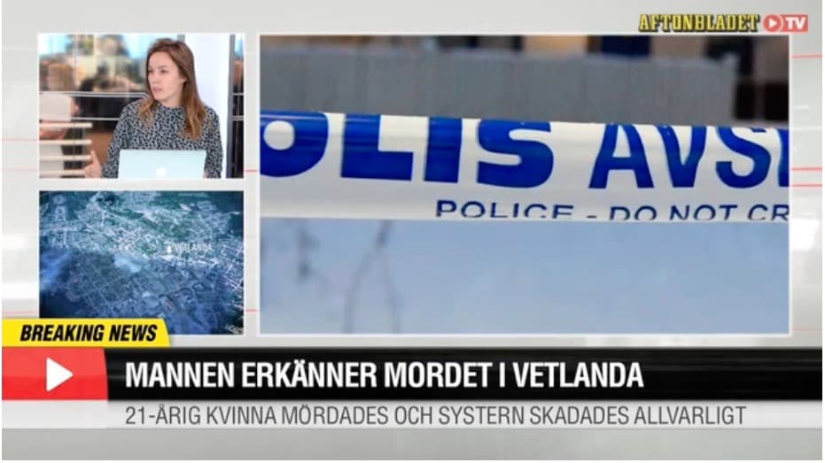 Mannen erkänner mordet i Vetlanda