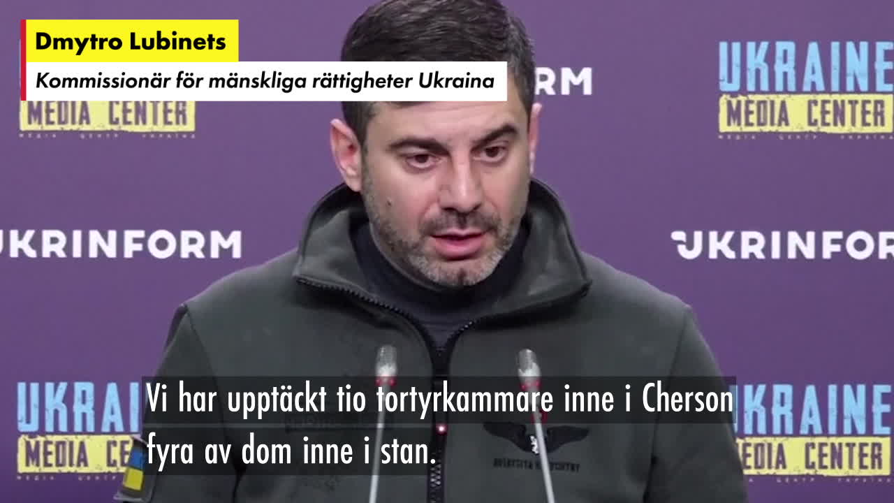 Tortyrkammare för barn upptäckta i Ukraina