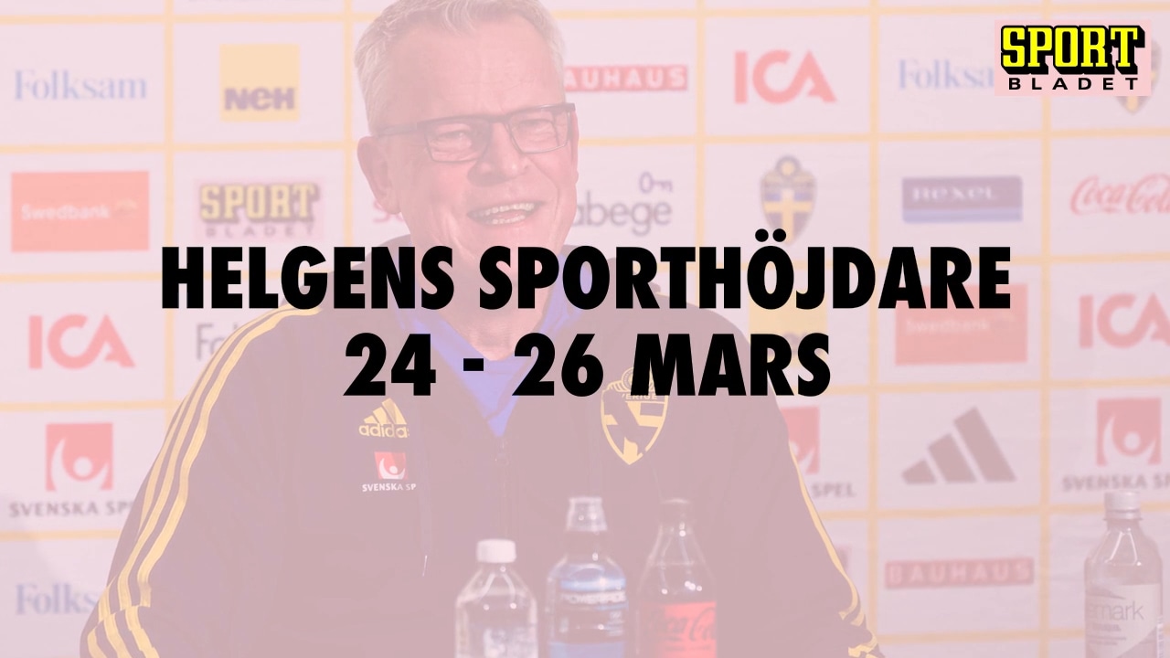 Här är helgens sporthöjdare 24-26 mars