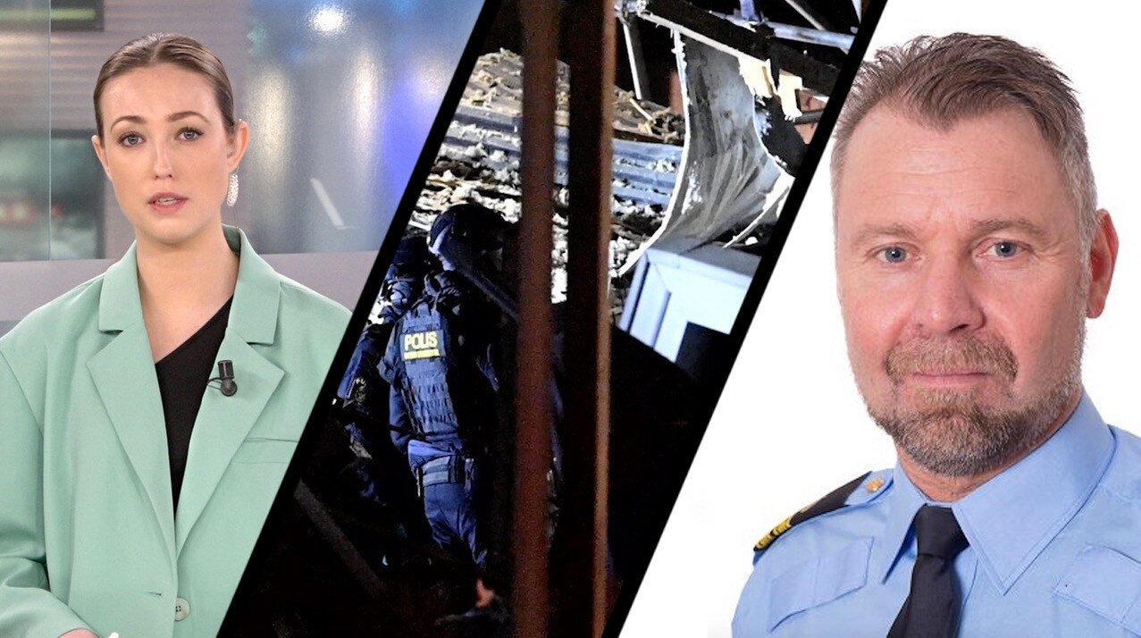 Stor explosion vid radhus – ”Omfattande skador”