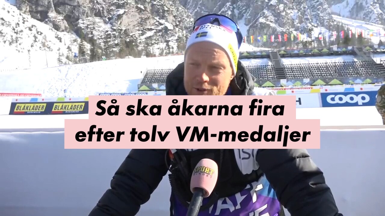 Så ska åkarna fira – efter tolv VM-medaljer(!)