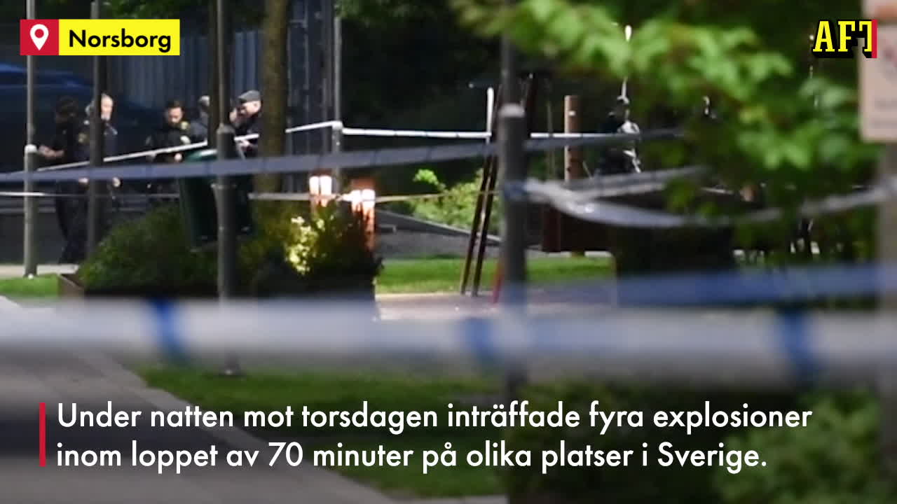 Fyra explosioner inom loppet av 70 minuter i natt