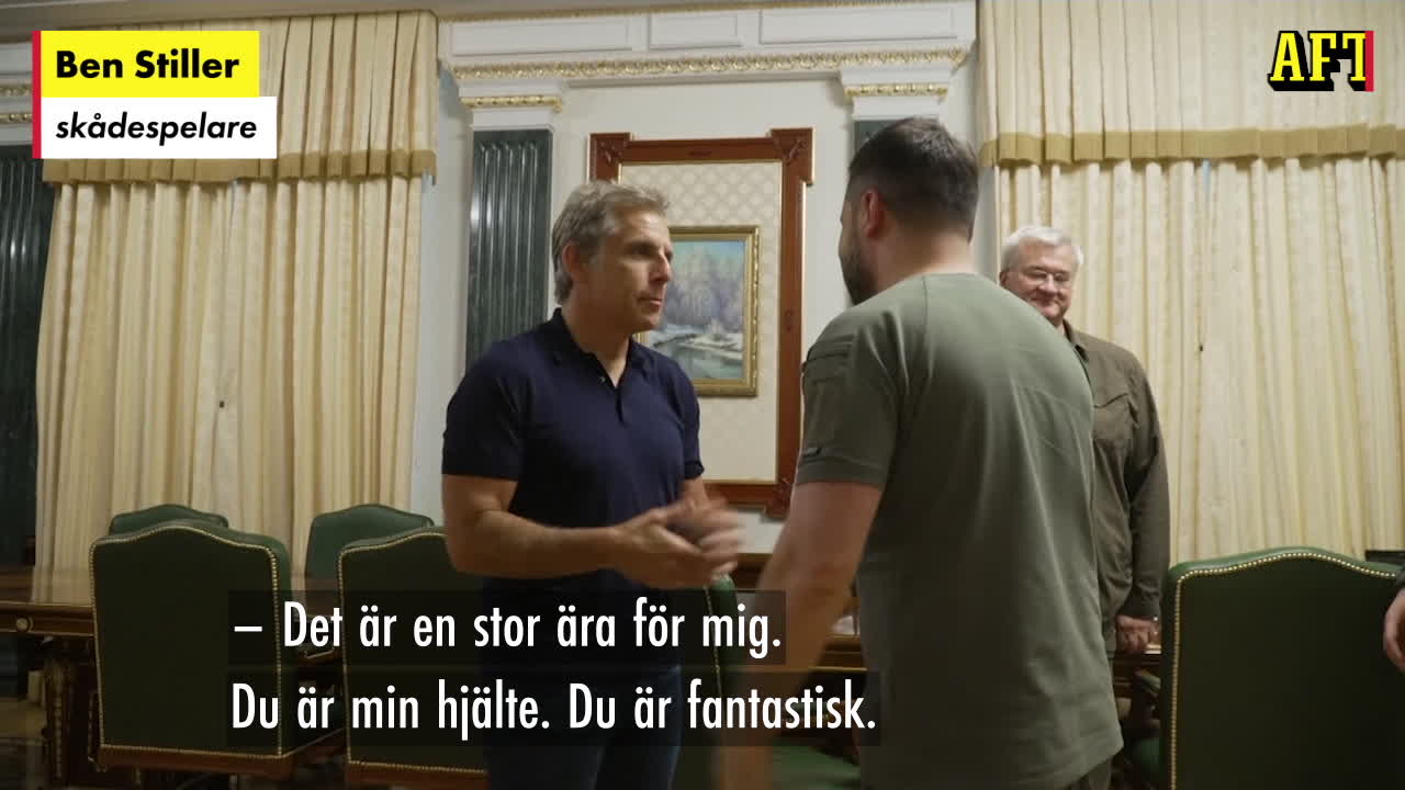 Ben Stiller möter Zelenskyj i Kiev