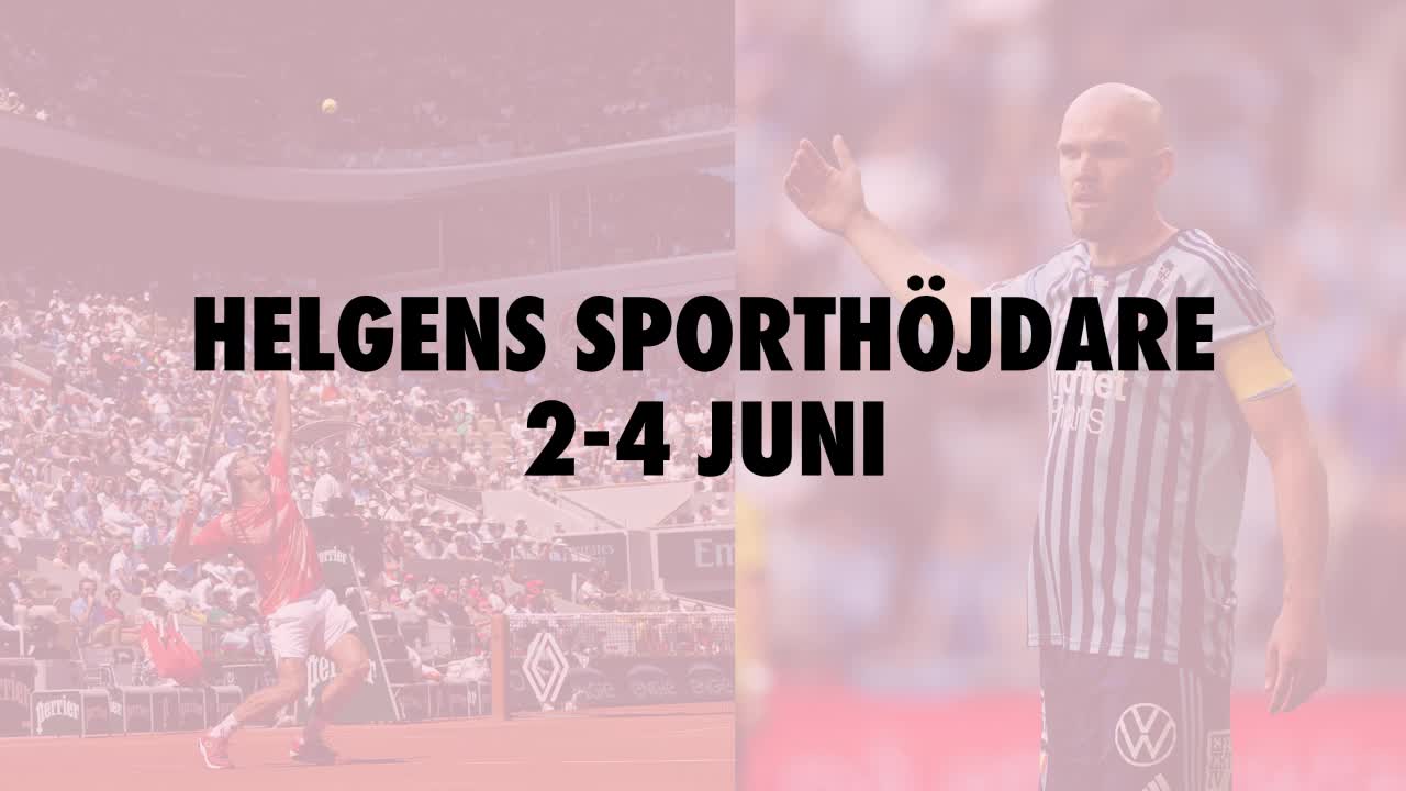 Här är helgens sporthöjdare 2-4 juni