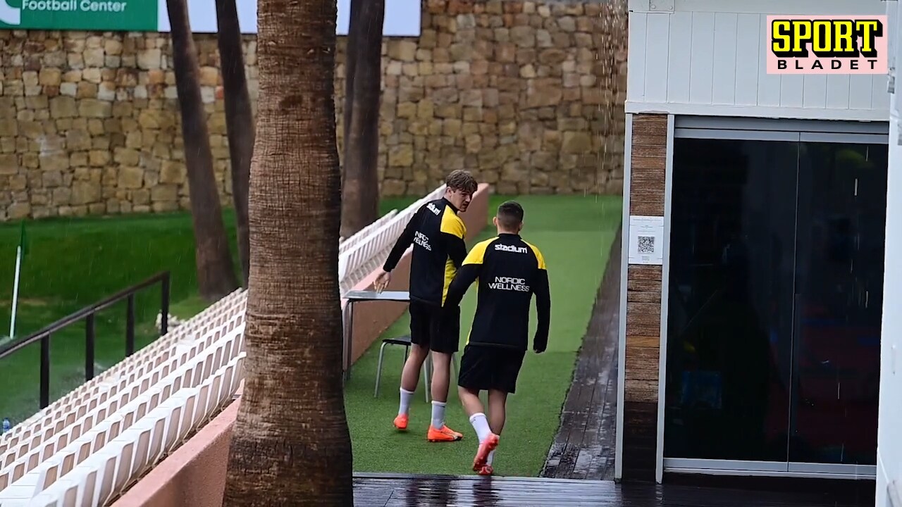 Här sätter regnet stopp för mästarnas match