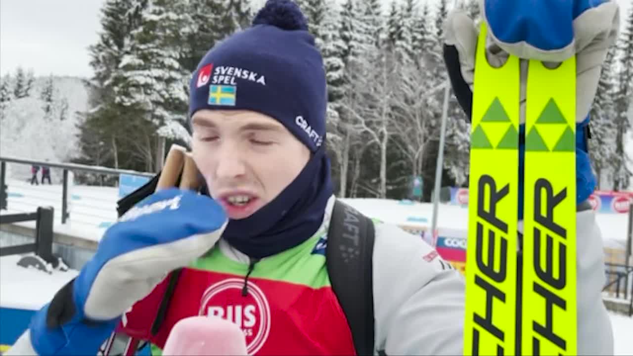 William Poromaa: "Skidorna var inte de bästa idag"