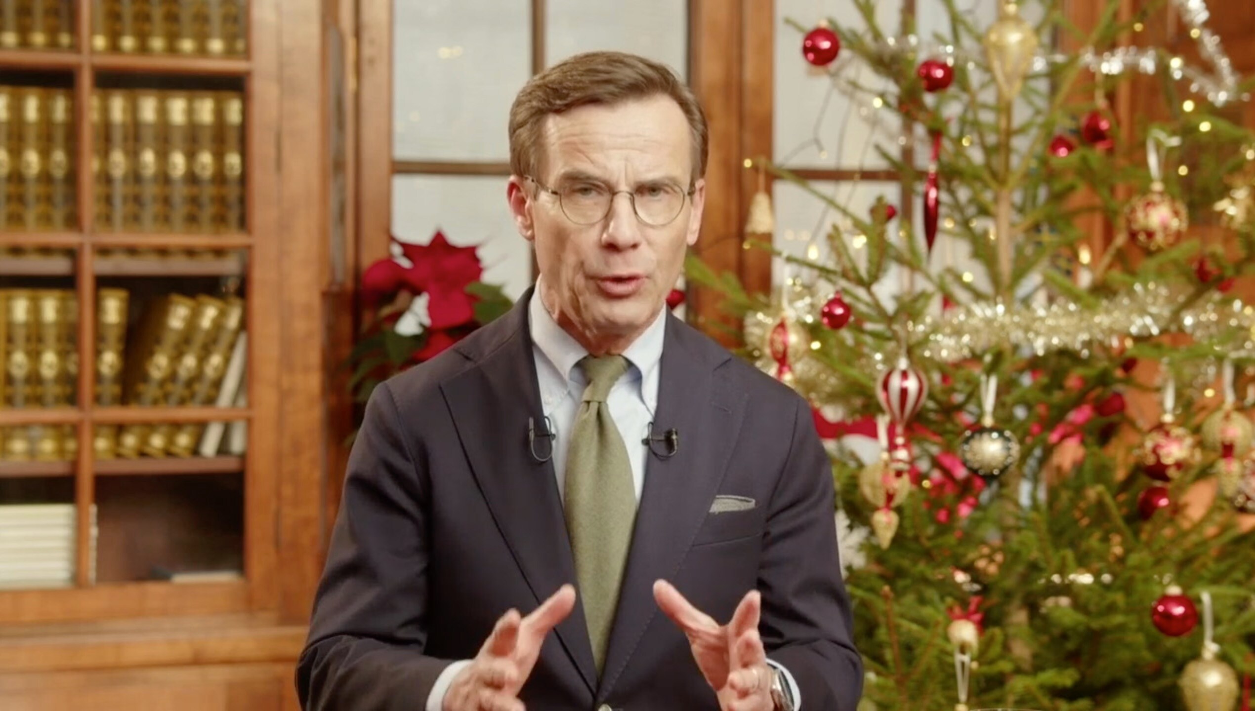 Statsminister Ulf Kristerssons jultal:  ”Allvarligt läge"