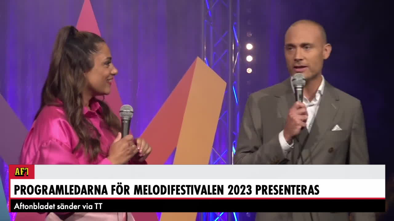 Programledarna för melodifestivalen 2023 presenteras
