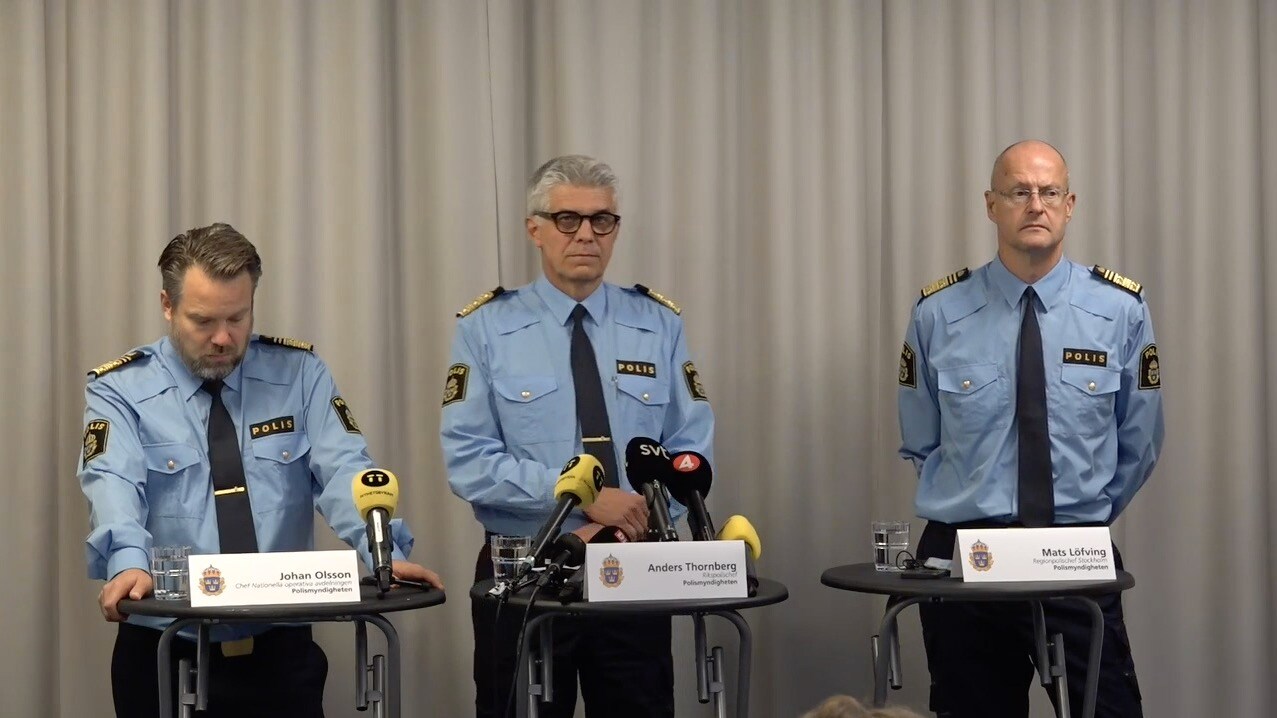 Polisen höll pressträff om senaste skjutningarna