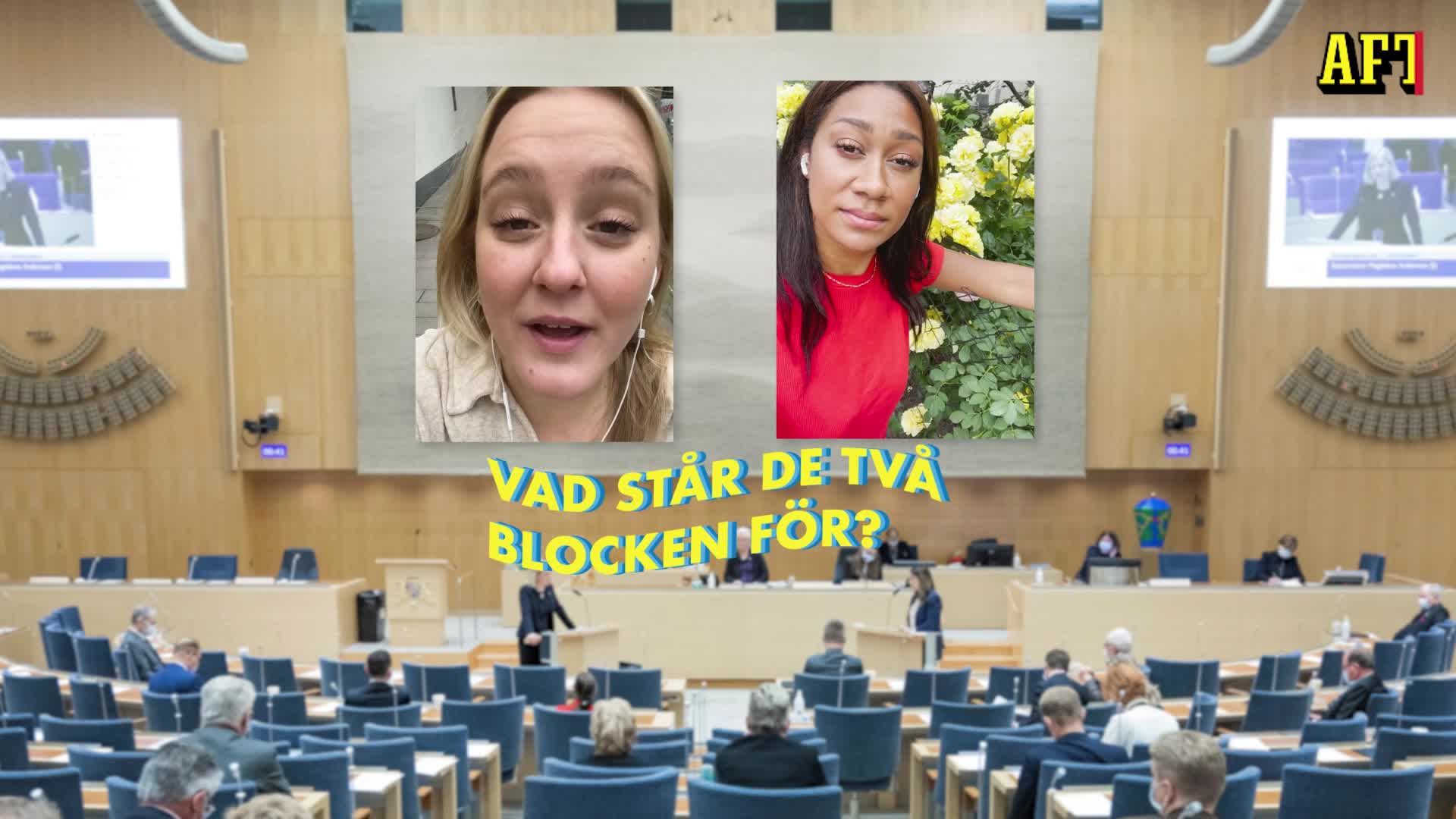 Julia & Julia & valet: Vad står de två blocken för?