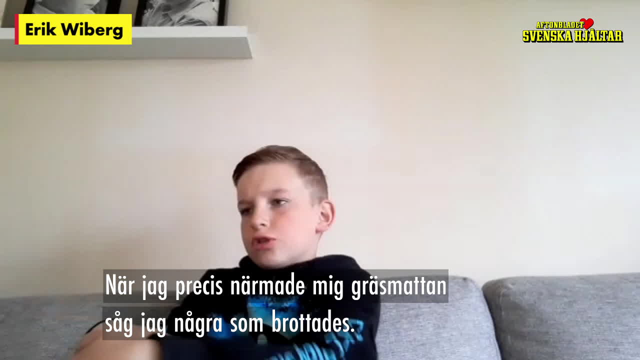 Erik: "Man ska ju aldrig lämna någon som är ledsen"