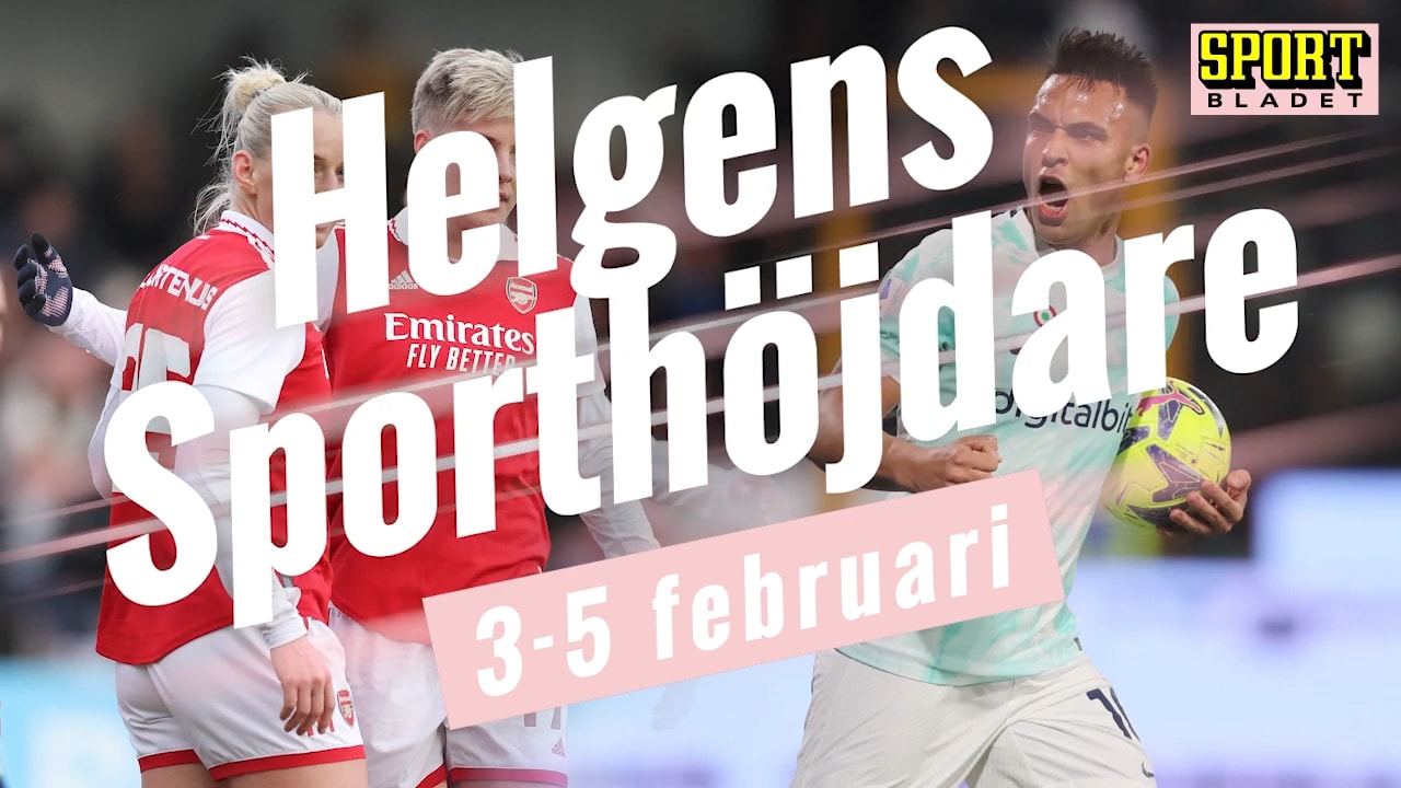 Här är helgens sporthöjdare 3-5 februari