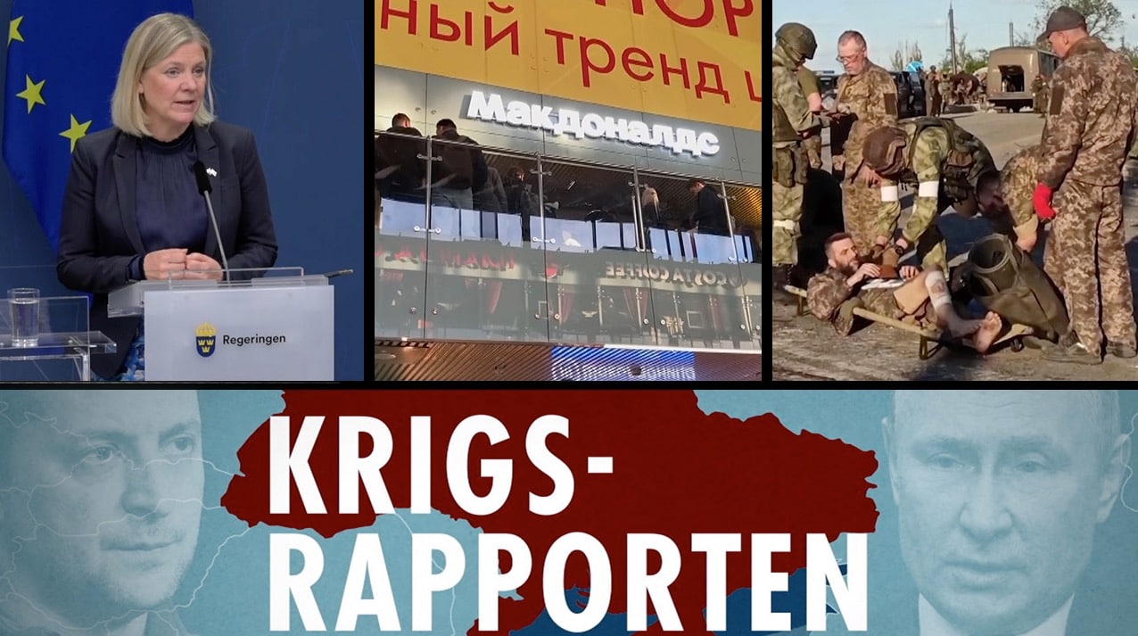 Krigsrapporten: Sverige Ansöker Om Medlemskap I Nato - Aftonbladet TV