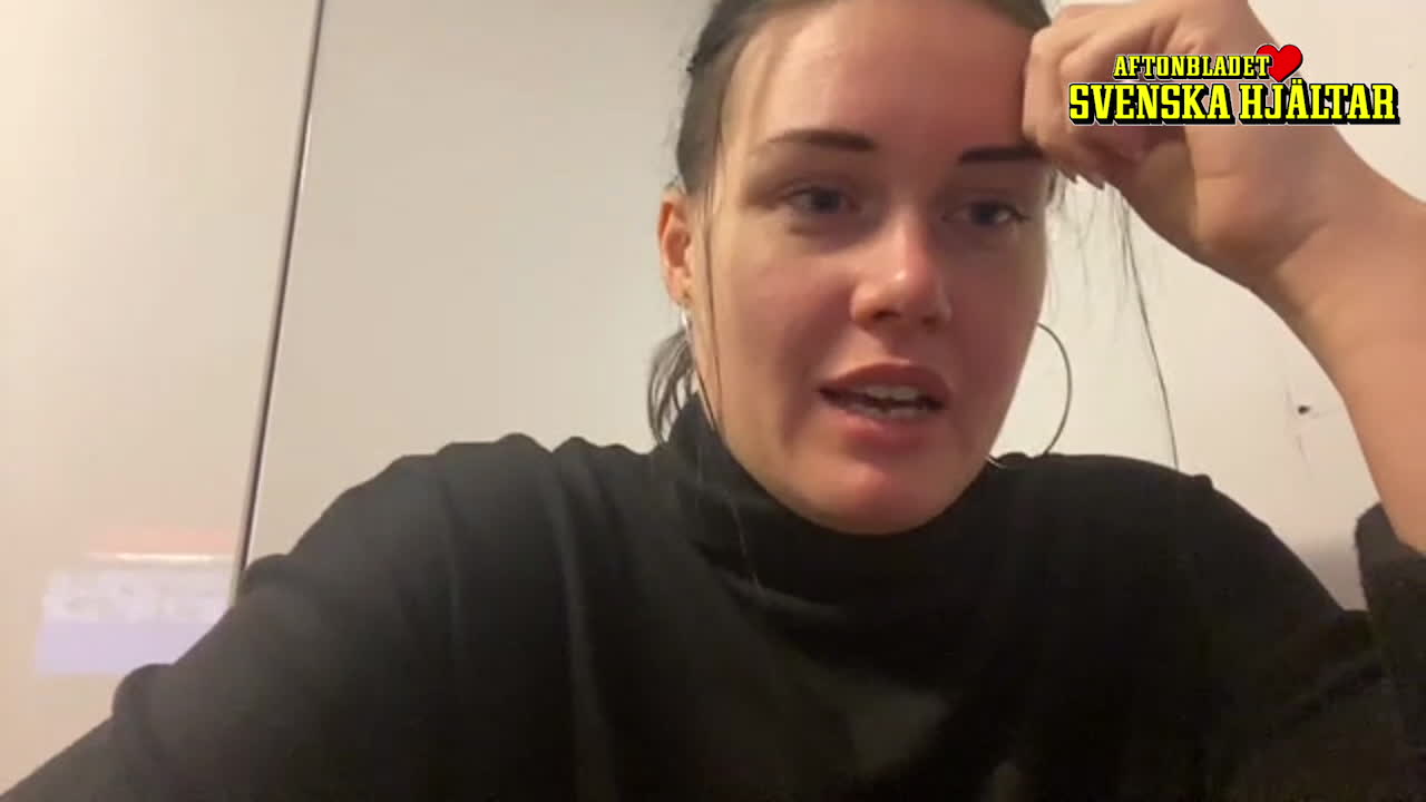 Linda: "Jag ser att han har en kniv i handen"