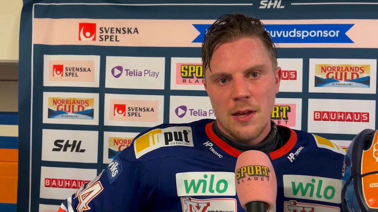 Växjös Joel Persson efter förlusten: 