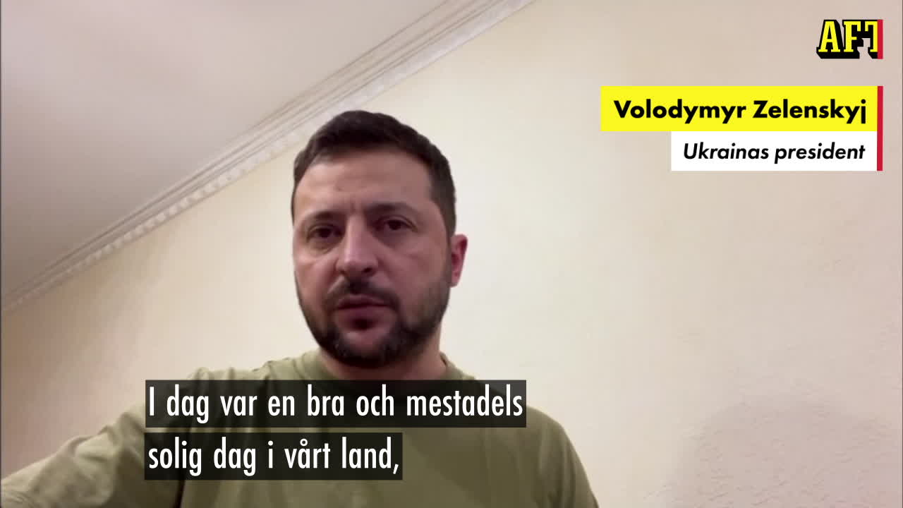Zelenskyj efter broexplosionen: "Tyvärr molnigt"