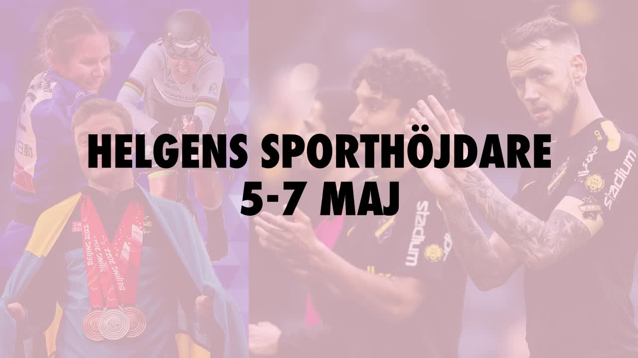 Här är helgens sporthöjdare 5-7 maj