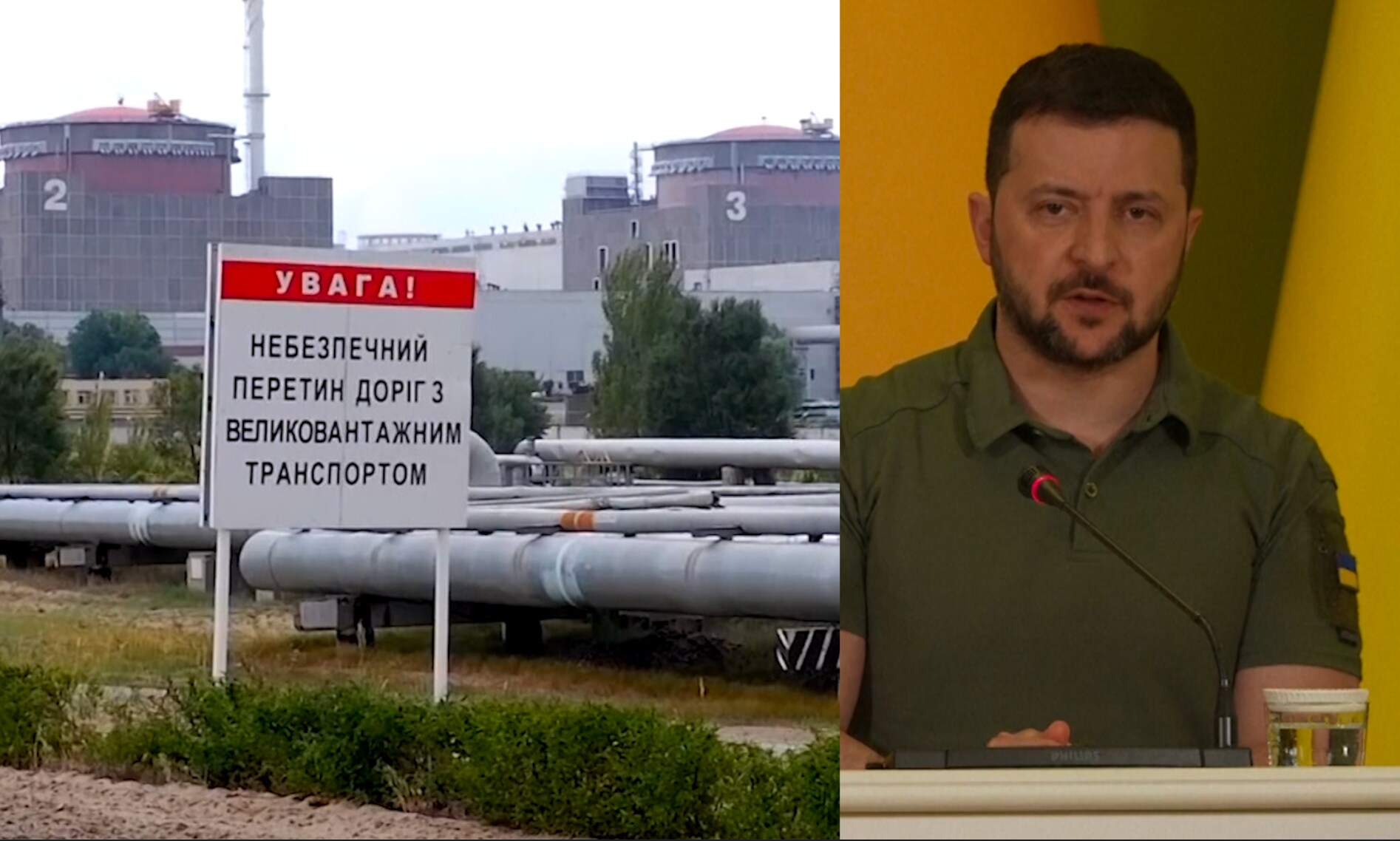 Zelenskyj ”Ryssland har planterat misstänkta sprängämnen på Zaporizjzja”