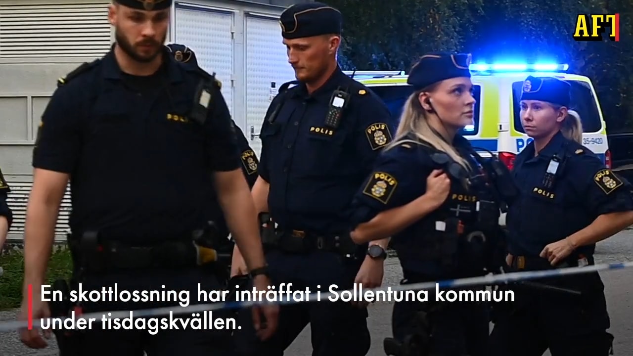 En person skjuten i Sollentuna