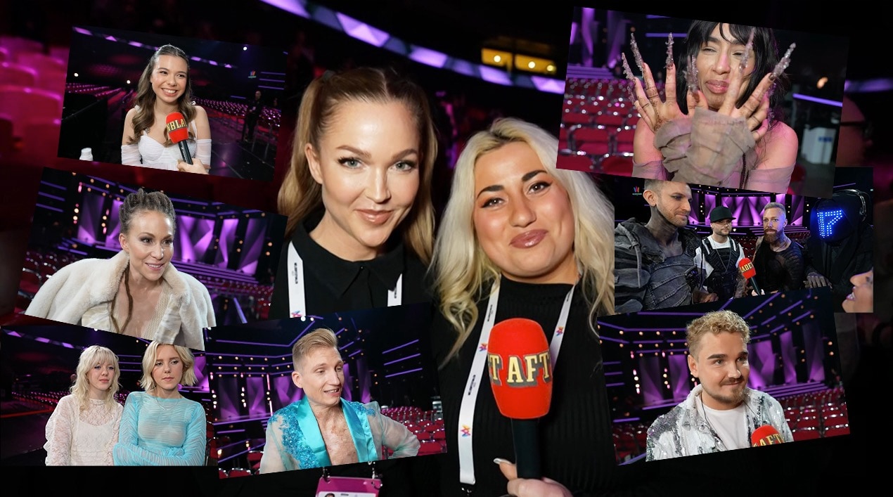 Mellostjärnorna efter kvällens genrep