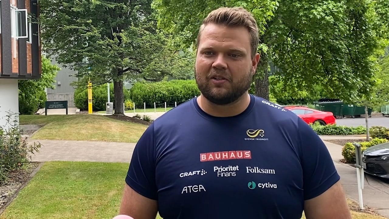 Hör Daniel Ståhl om VM-boendet: "Kul, som i lumpen"