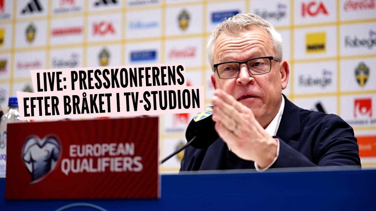 Se hela presskonferensen med Janne Andersson