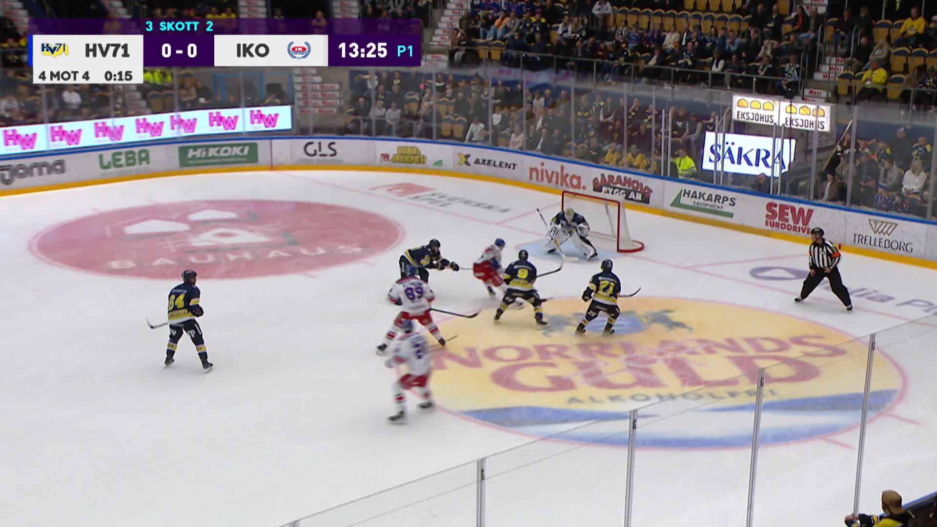 Målkalas när HV71 förlorade igen