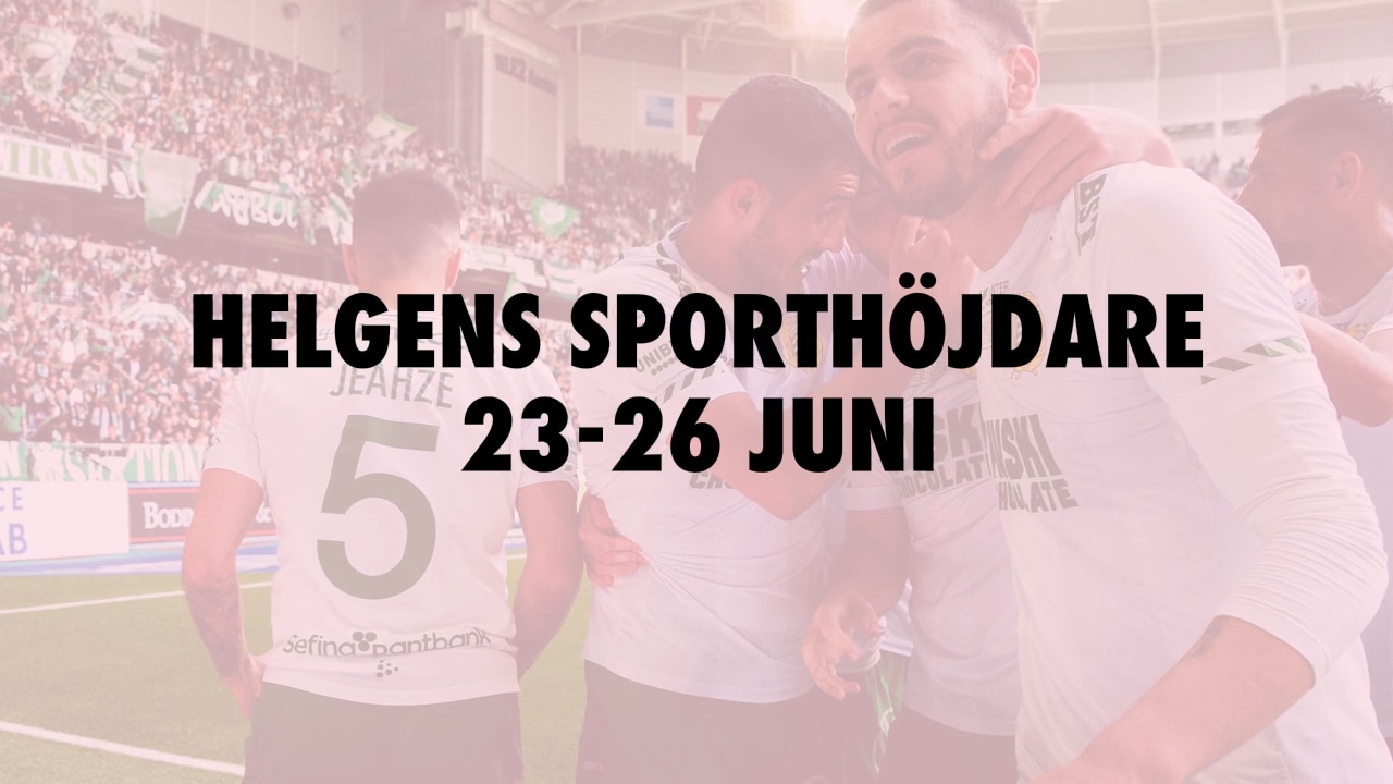 Helgens sporthöjdare 23-26 juni