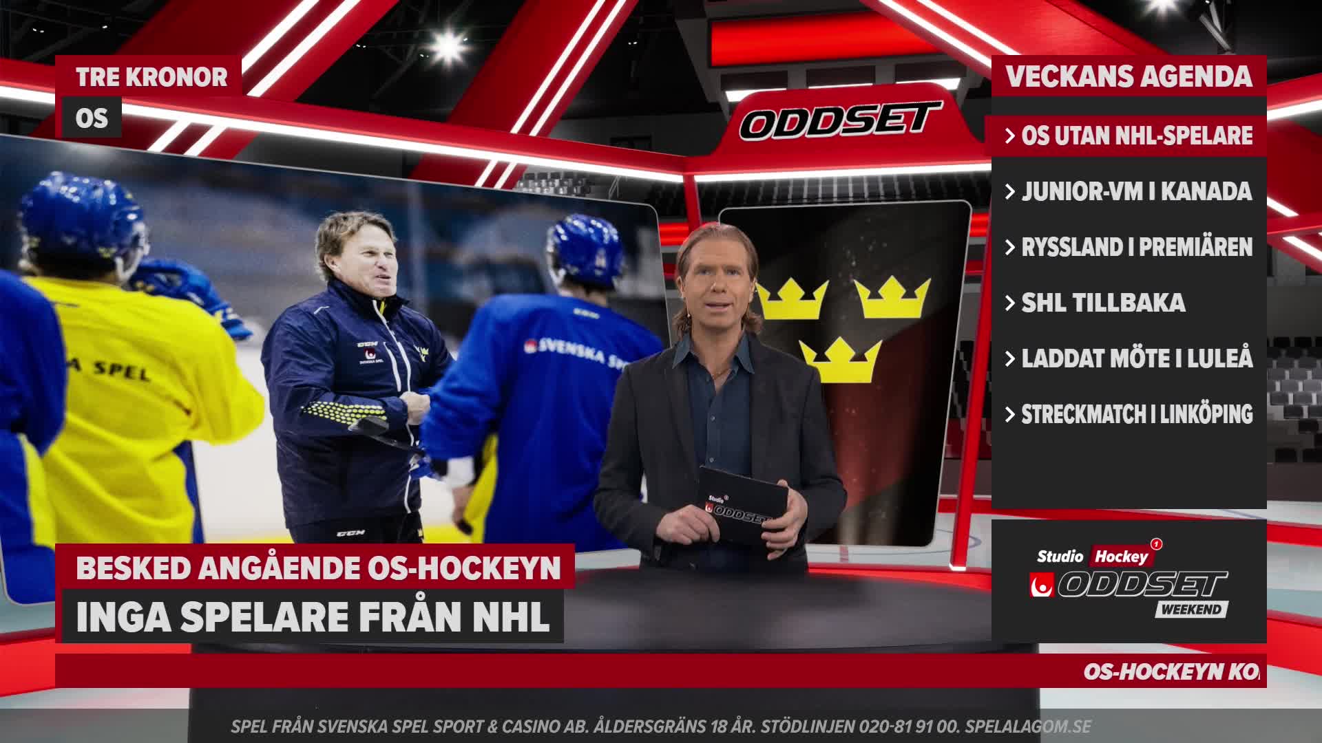 Studio Oddset Hockey Weekend - vecka 51