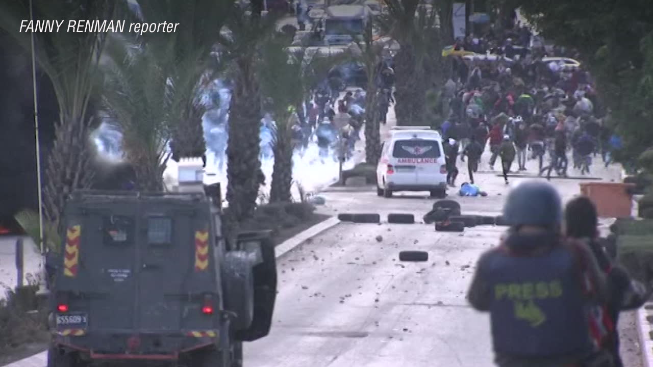 Flera skadade efter kravaller på Gaza-remsan och Västbanken