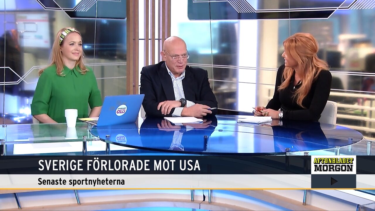 Sverige förlorade mot USA inatt