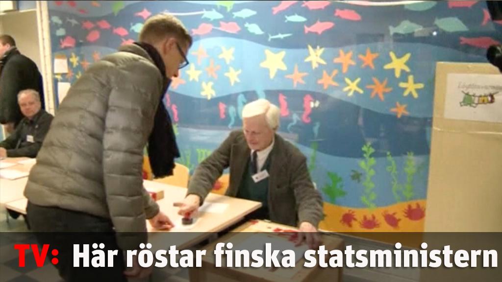 Här röstar den på förhand uträknade statsministern