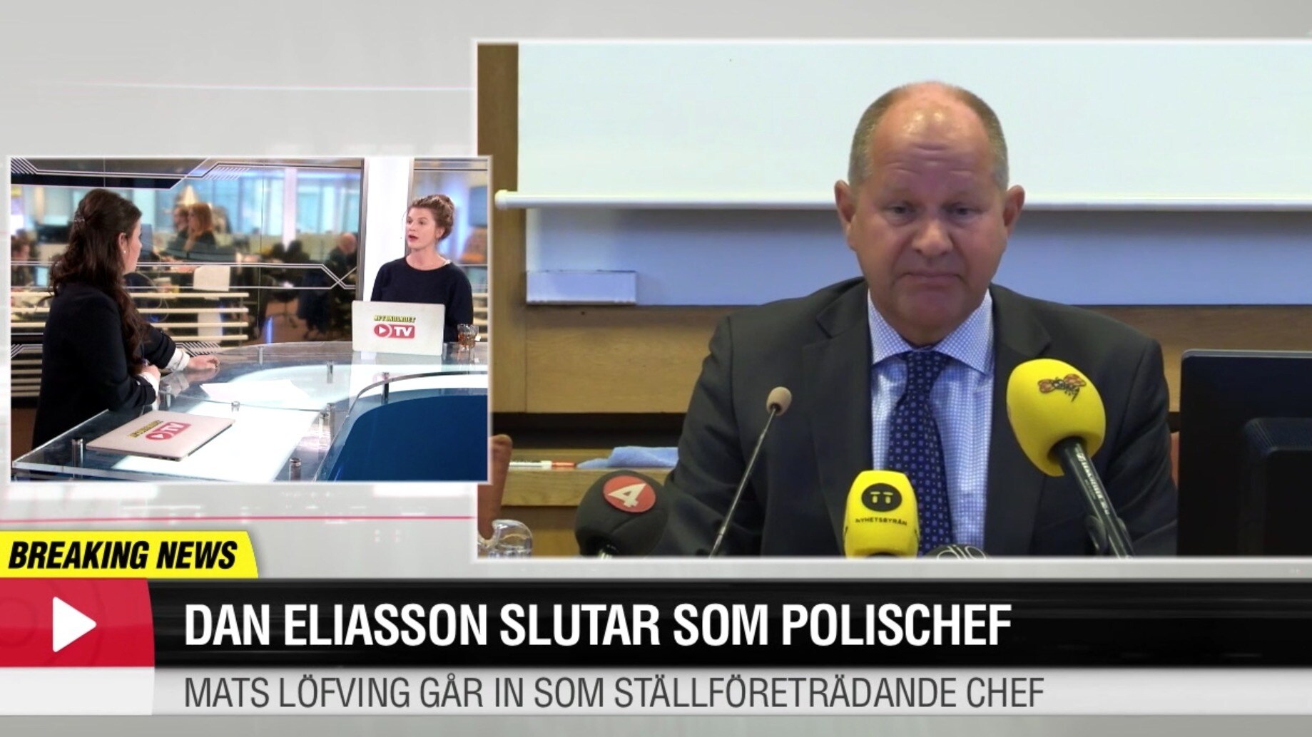 Dan Eliasson slutar som rikspolischef