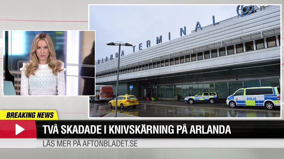 Två skadade i knivskärning på Arlanda