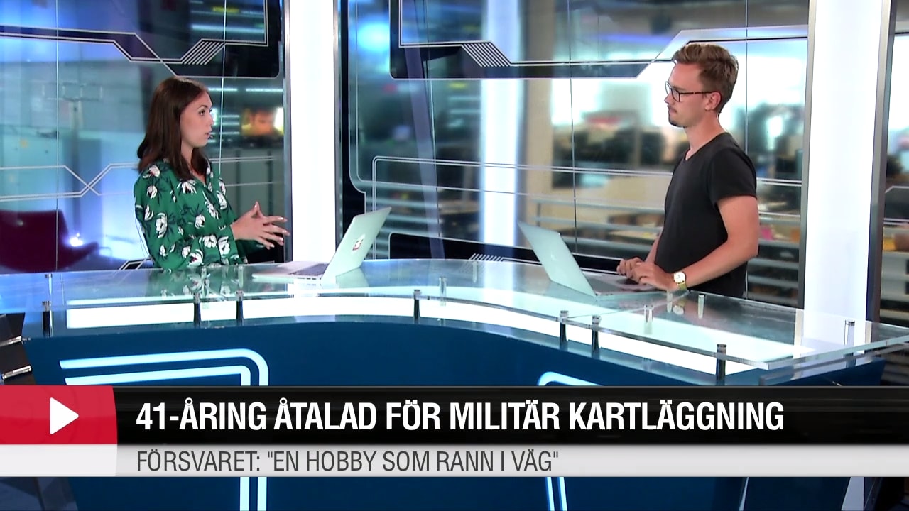 41-åring åtalad för militär kartläggning