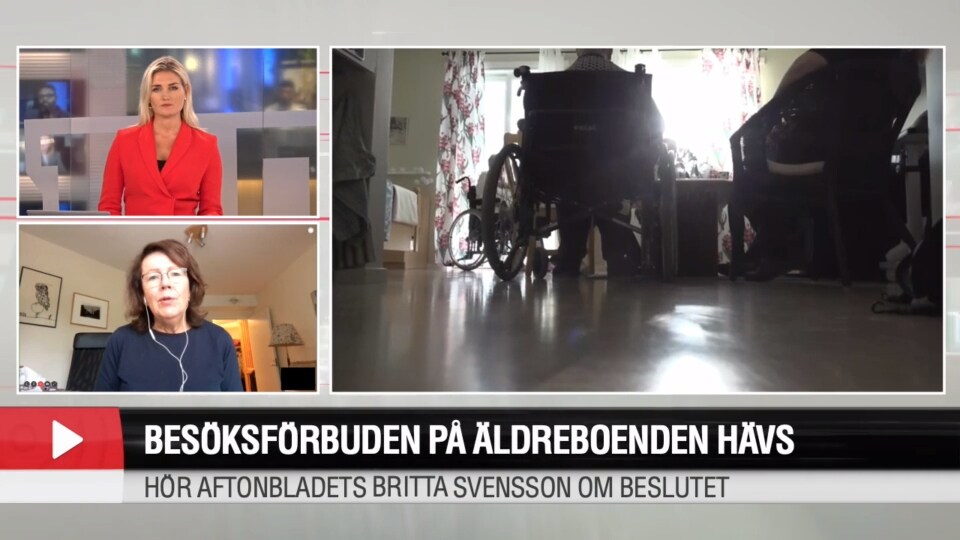 Britta Svensson om besöksförbuden: Borde hävts tidigare