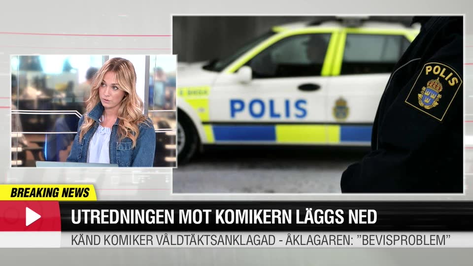 Utredningen mot komikern läggs ned