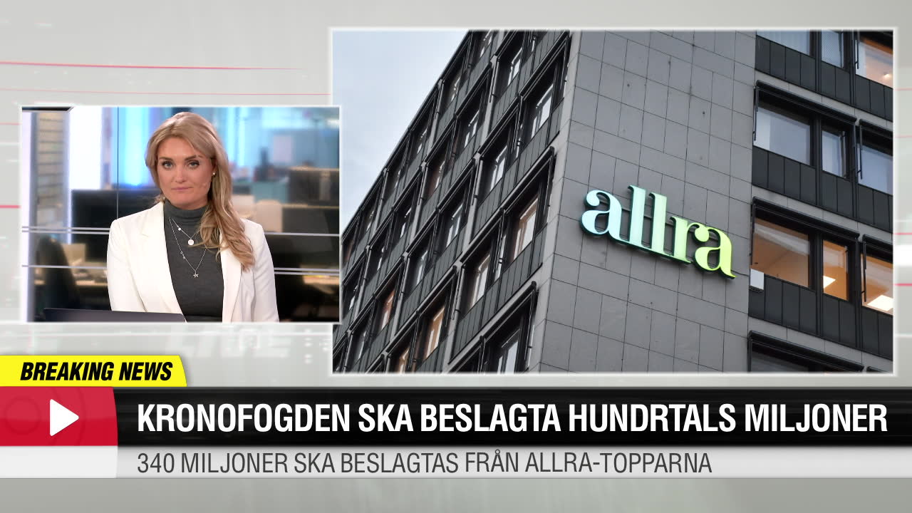 Kronofogden ska beslagta tillgångar värda 340 miljoner kronor från de misstänkta männen i Allra-härvan