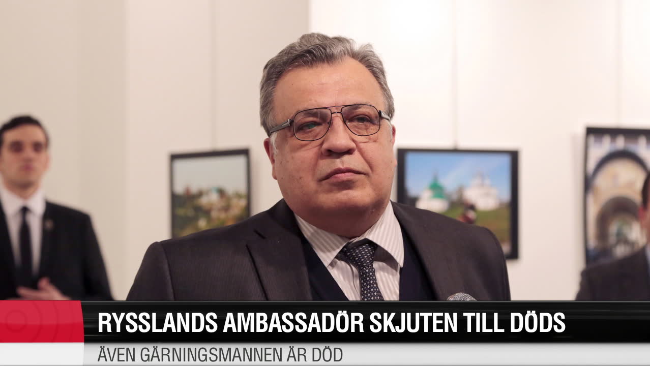Rysslands ambassadör skjuten till döds